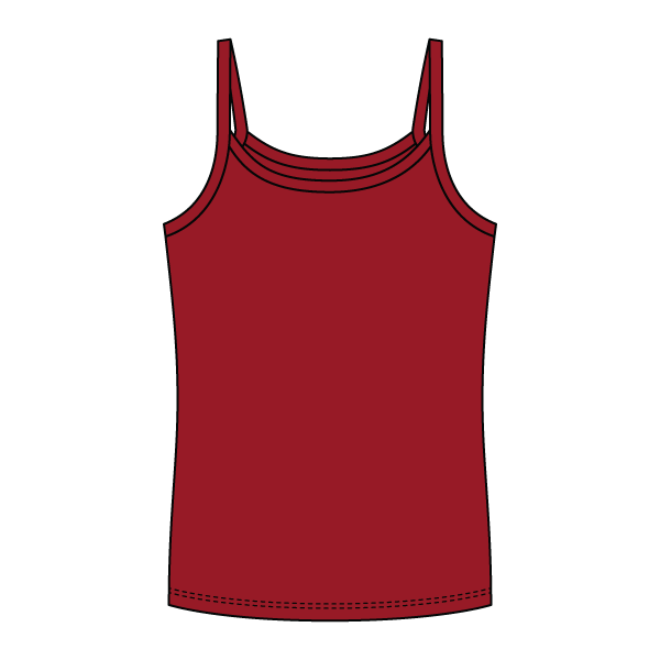 Rib Full-Length Tank with Spaghetti Straps - The Collegiate Lineup