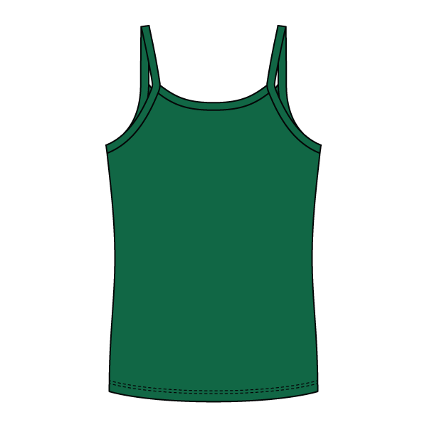 Rib Full-Length Tank with Spaghetti Straps - The Collegiate Lineup