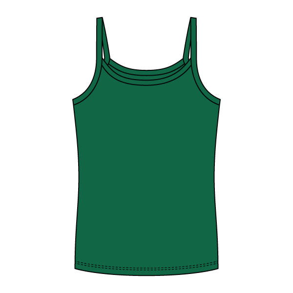 Rib Full-Length Tank with Spaghetti Straps - The Collegiate Lineup