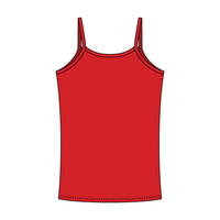 Rib Tank with Spaghetti Straps and Lace Trim - The Collegiate Lineup