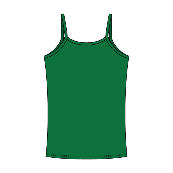 Rib Tank with Spaghetti Straps and Lace Trim - The Collegiate Lineup