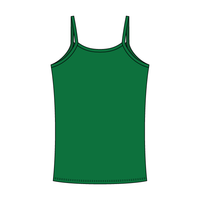 Rib Tank with Spaghetti Straps and Lace Trim - The Collegiate Lineup