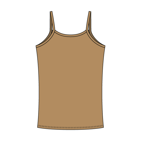 Rib Tank with Spaghetti Straps and Lace Trim - The Collegiate Lineup