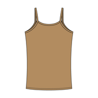 Rib Tank with Spaghetti Straps and Lace Trim - The Collegiate Lineup