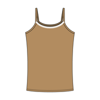 Rib Tank with Spaghetti Straps and Lace Trim - The Collegiate Lineup
