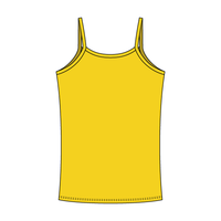 Rib Tank with Spaghetti Straps and Lace Trim - The Collegiate Lineup