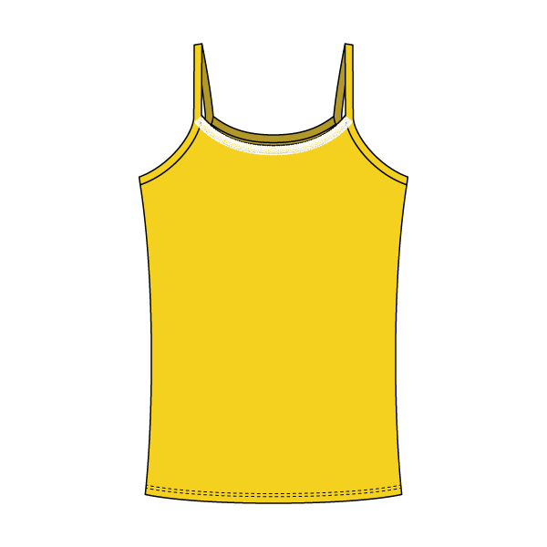 Rib Tank with Spaghetti Straps and Lace Trim - The Collegiate Lineup