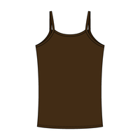 Rib Tank with Spaghetti Straps and Lace Trim - The Collegiate Lineup
