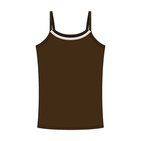 Rib Tank with Spaghetti Straps and Lace Trim - The Collegiate Lineup