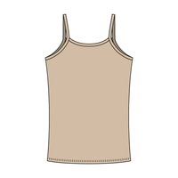 Rib Tank with Spaghetti Straps and Lace Trim - The Collegiate Lineup