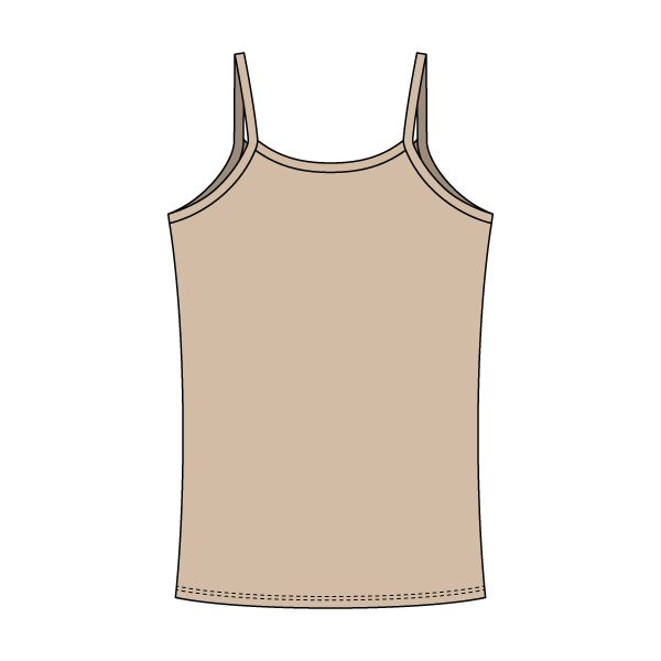 Rib Tank with Spaghetti Straps and Lace Trim - The Collegiate Lineup