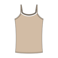 Rib Tank with Spaghetti Straps and Lace Trim - The Collegiate Lineup