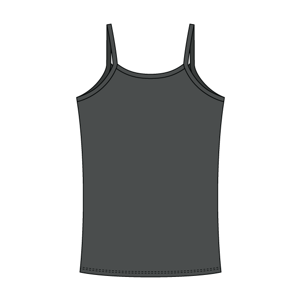Rib Tank with Spaghetti Straps and Lace Trim - The Collegiate Lineup