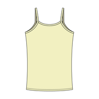 Rib Tank with Spaghetti Straps and Lace Trim - The Collegiate Lineup