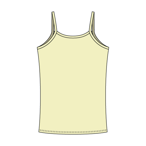 Rib Tank with Spaghetti Straps and Lace Trim - The Collegiate Lineup