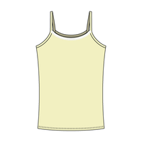 Rib Tank with Spaghetti Straps and Lace Trim - The Collegiate Lineup