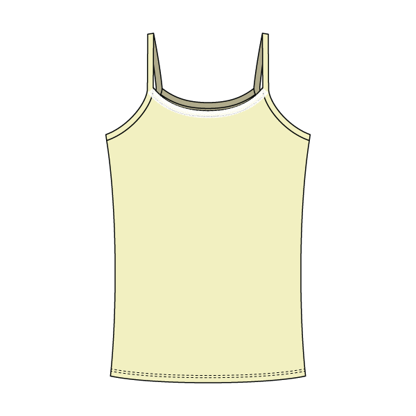 Rib Tank with Spaghetti Straps and Lace Trim - The Collegiate Lineup