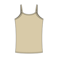 Rib Tank with Spaghetti Straps and Lace Trim - The Collegiate Lineup