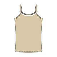 Rib Tank with Spaghetti Straps and Lace Trim - The Collegiate Lineup