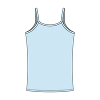 Rib Tank with Spaghetti Straps and Lace Trim - The Collegiate Lineup