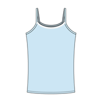Rib Tank with Spaghetti Straps and Lace Trim - The Collegiate Lineup