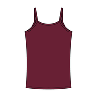Rib Tank with Spaghetti Straps and Lace Trim - The Collegiate Lineup
