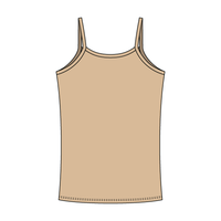 Rib Tank with Spaghetti Straps and Lace Trim - The Collegiate Lineup