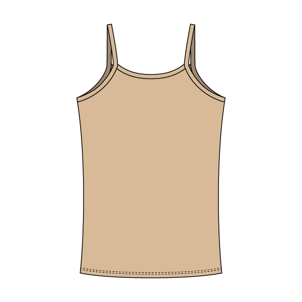 Rib Tank with Spaghetti Straps and Lace Trim - The Collegiate Lineup