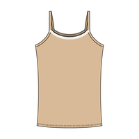 Rib Tank with Spaghetti Straps and Lace Trim - The Collegiate Lineup