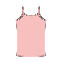 Rib Tank with Spaghetti Straps and Lace Trim - The Collegiate Lineup