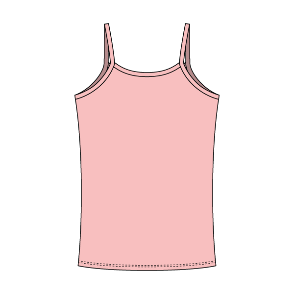 Rib Tank with Spaghetti Straps and Lace Trim - The Collegiate Lineup
