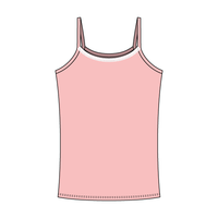 Rib Tank with Spaghetti Straps and Lace Trim - The Collegiate Lineup
