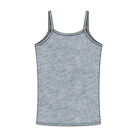 Rib Tank with Spaghetti Straps and Lace Trim - The Collegiate Lineup