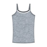 Rib Tank with Spaghetti Straps and Lace Trim - The Collegiate Lineup