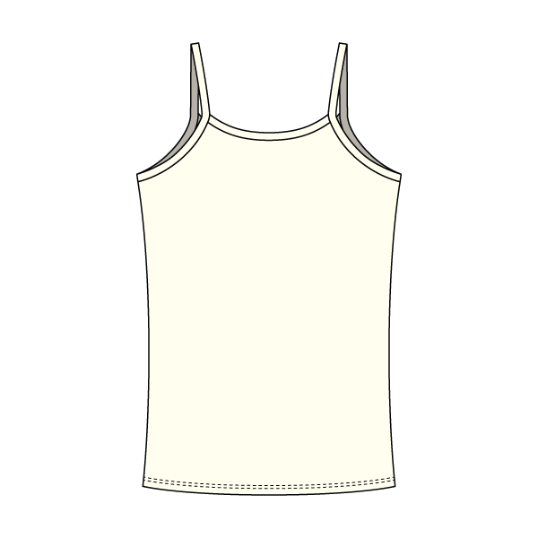 Rib Tank with Spaghetti Straps and Lace Trim - The Collegiate Lineup
