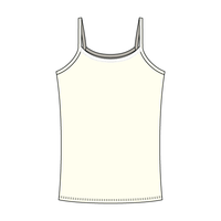 Rib Tank with Spaghetti Straps and Lace Trim - The Collegiate Lineup