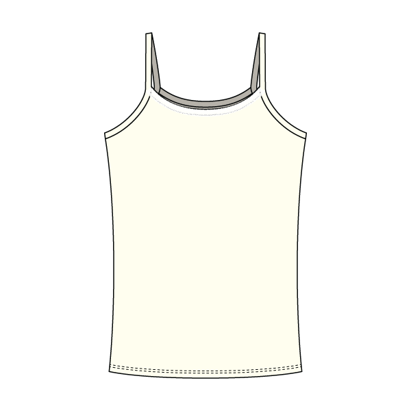 Rib Tank with Spaghetti Straps and Lace Trim - The Collegiate Lineup