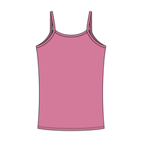 Rib Tank with Spaghetti Straps and Lace Trim - The Collegiate Lineup