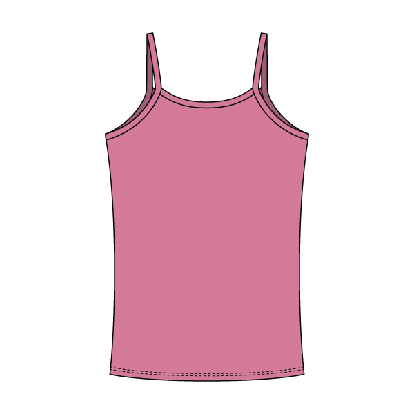 Rib Tank with Spaghetti Straps and Lace Trim - The Collegiate Lineup