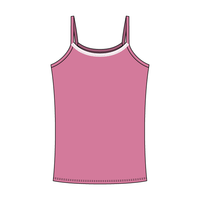 Rib Tank with Spaghetti Straps and Lace Trim - The Collegiate Lineup
