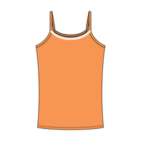 Rib Tank with Spaghetti Straps and Lace Trim - The Collegiate Lineup