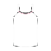 Rib Tank with Spaghetti Straps and Lace Trim - The Collegiate Lineup