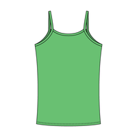 Rib Tank with Spaghetti Straps and Lace Trim - The Collegiate Lineup