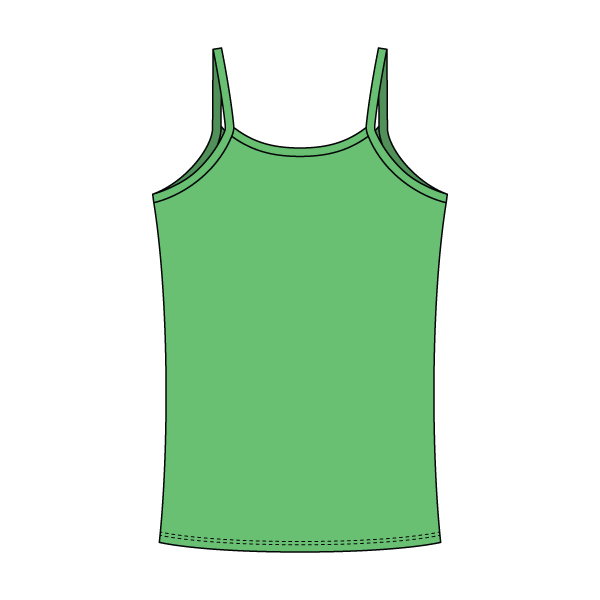 Rib Tank with Spaghetti Straps and Lace Trim - The Collegiate Lineup