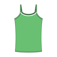 Rib Tank with Spaghetti Straps and Lace Trim - The Collegiate Lineup