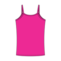 Rib Tank with Spaghetti Straps and Lace Trim - The Collegiate Lineup