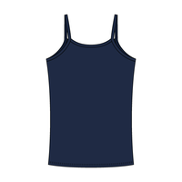 Rib Tank with Spaghetti Straps and Lace Trim - The Collegiate Lineup