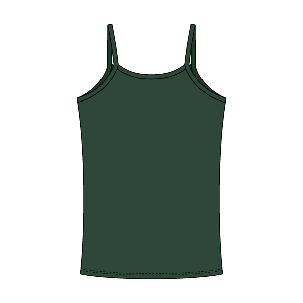 Rib Tank with Spaghetti Straps and Lace Trim - The Collegiate Lineup