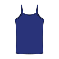 Rib Tank with Spaghetti Straps and Lace Trim - The Collegiate Lineup