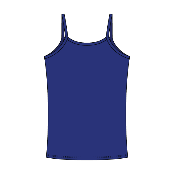 Rib Tank with Spaghetti Straps and Lace Trim - The Collegiate Lineup